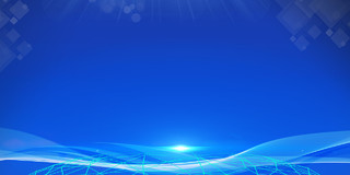 蓝色科技感地球线条蓝色商务展板背景